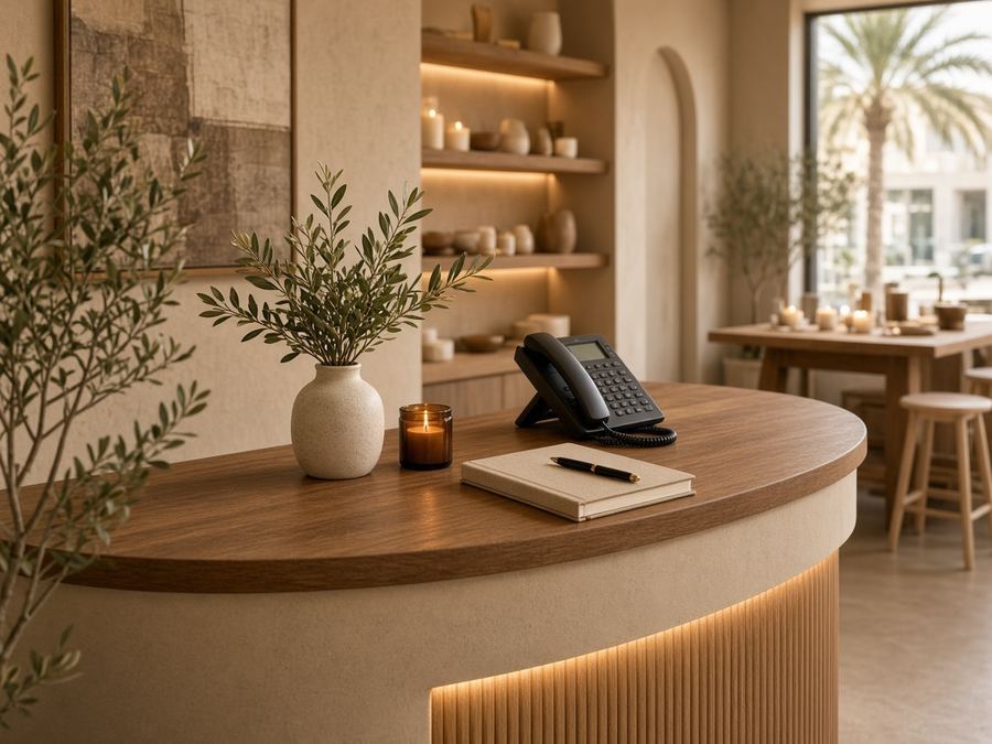Contact desk at Dawnpoint Atelier in Dubai