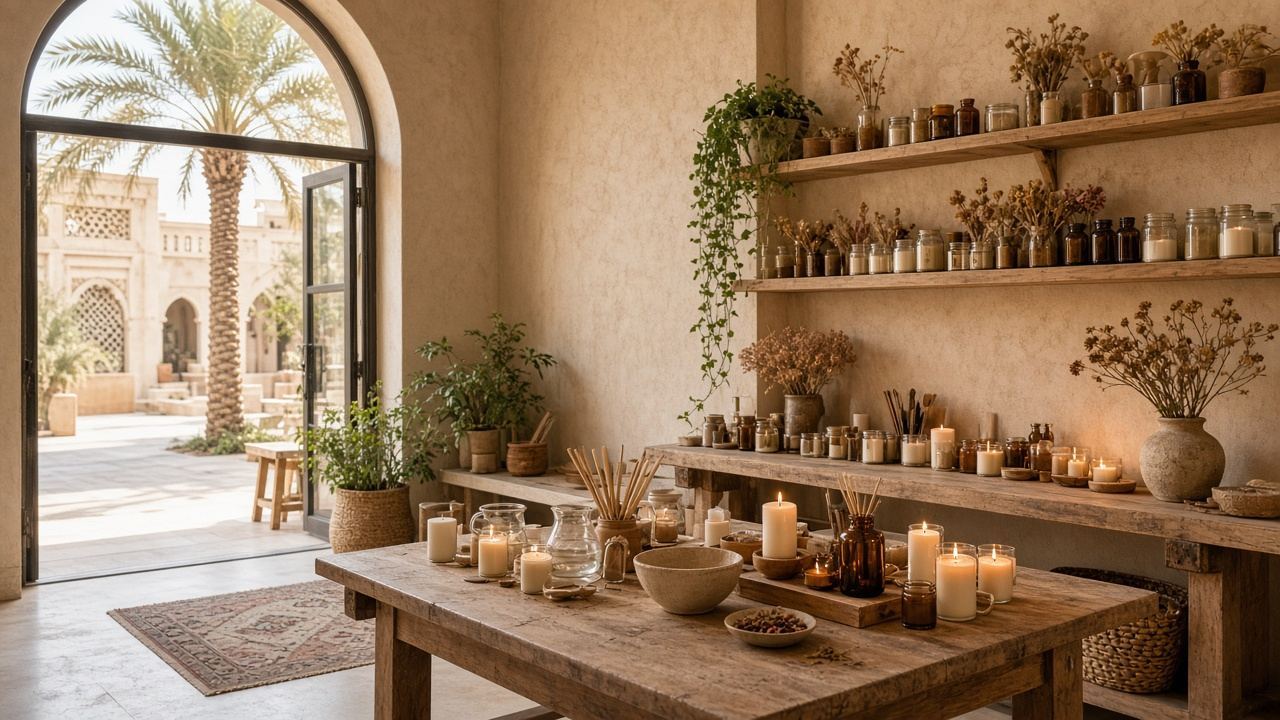 Candle / craft workshop studio workspace at Dawnpoint Atelier